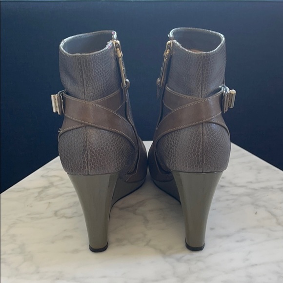 Cole Haan Wedge Bootie - side zip - Size 8 - Picture 3 of 4